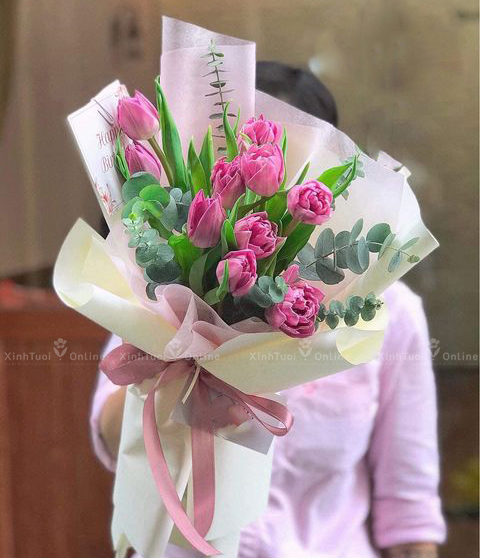 Hoa tulip mong manh tặng sinh nhật người yêu
