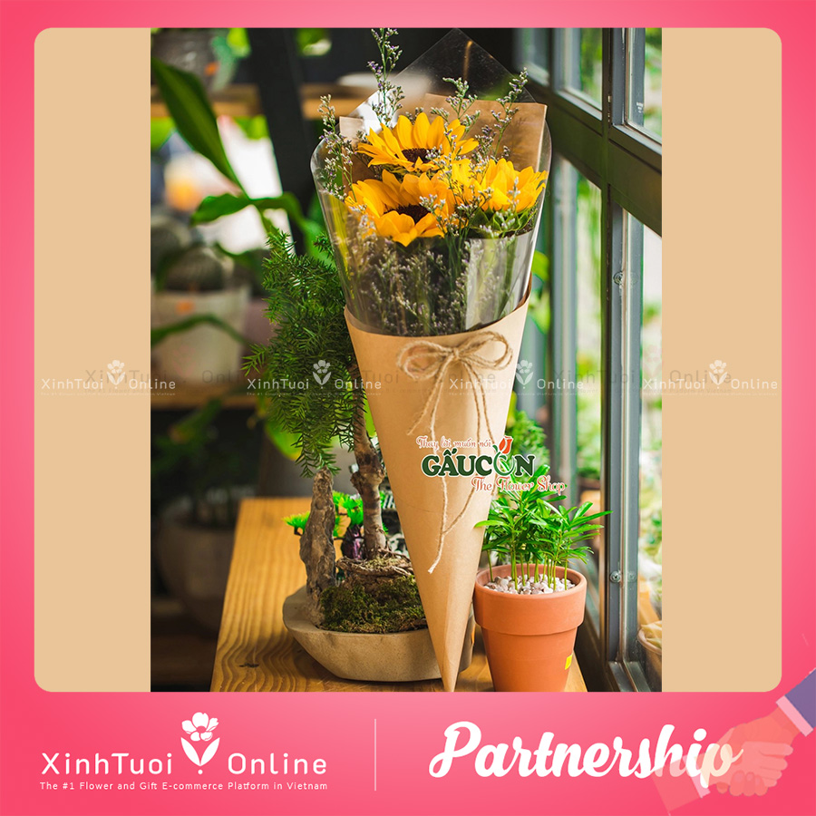 Hoa tặng tốt nghiệp Gấu Con Flower
