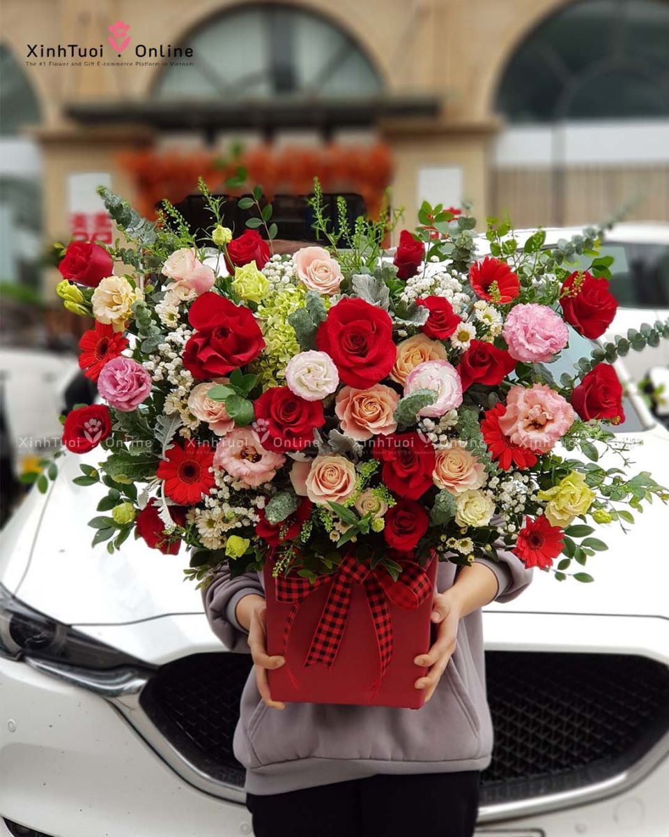 Giỏ hoa sinh nhật đẹp nhất Hà Nội 2022