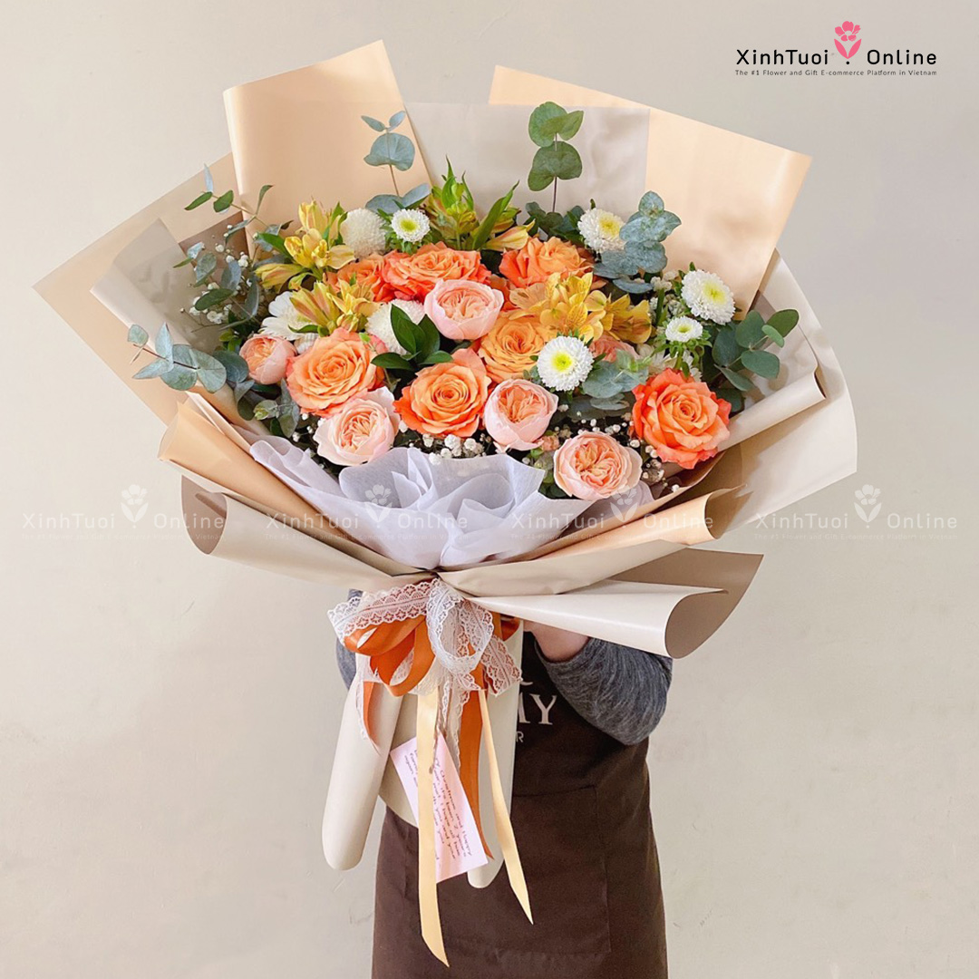 Bó hoa sinh nhật đẹp dưới 1 triệu ở Hà Nội