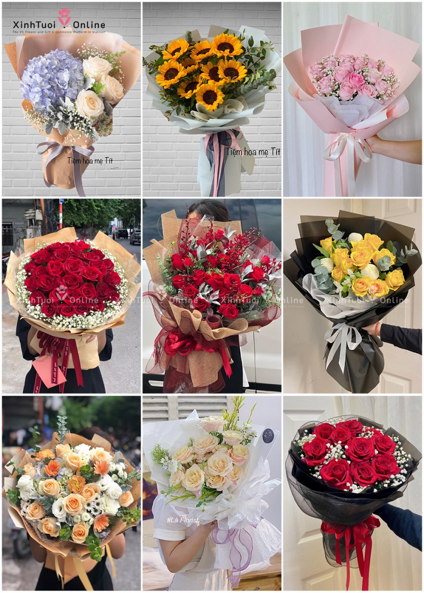 Bó hoa sinh nhật dưới 1 triệu ở Hà Nội
