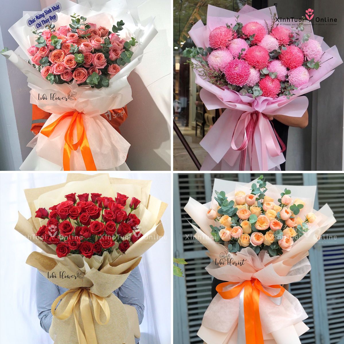 Bó hoa sinh nhật đẹp giá dưới 1 triệu ở HCM