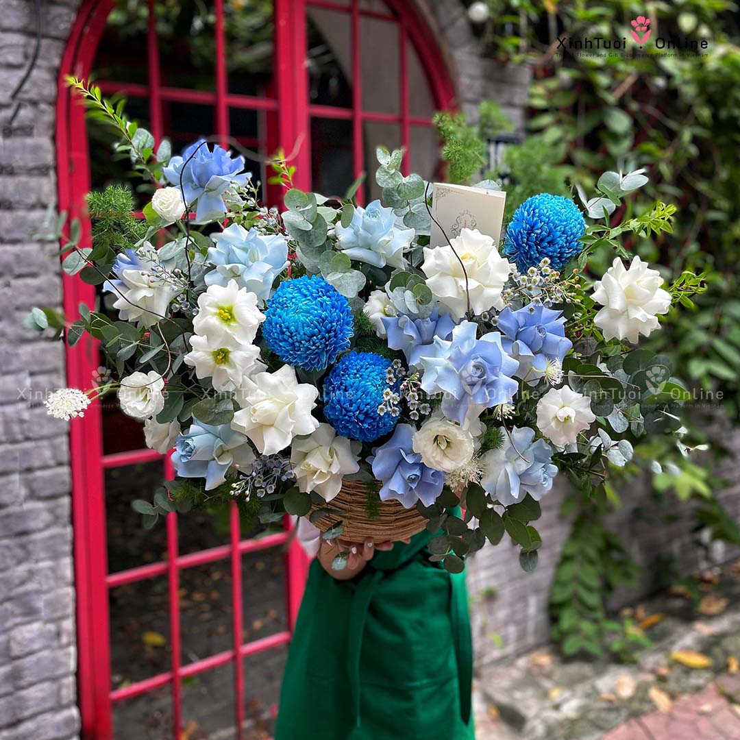 Giỏ hoa sinh nhật đẹp nhất Hà Nội 2022